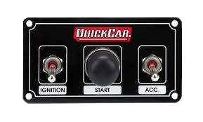 Weatherproof Ignition Panel 2 Micro Switches 1 Button (Black)