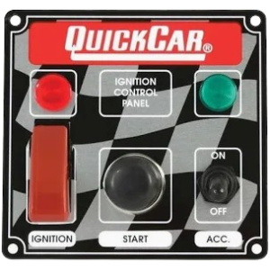 Ignition Panel 1 Flip Switch 1 Button 1 Switch w/ Lights (Flag)